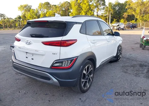 2022 Hyundai Kona Limited из США, поврежденный, VIN KM8K53A39NU818357